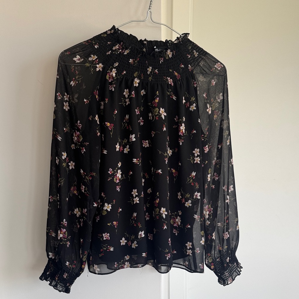 Madewell floral printed blouse